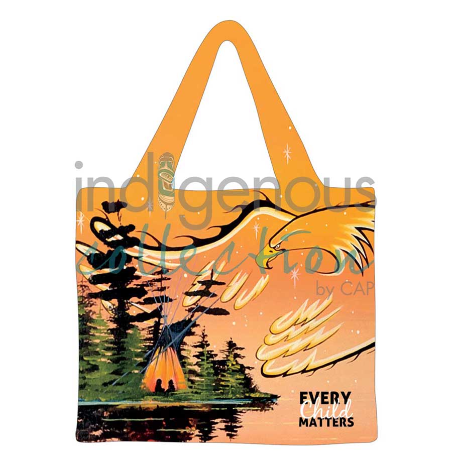 Eagle Protector Reusable Shopping Bag by artist William Monague