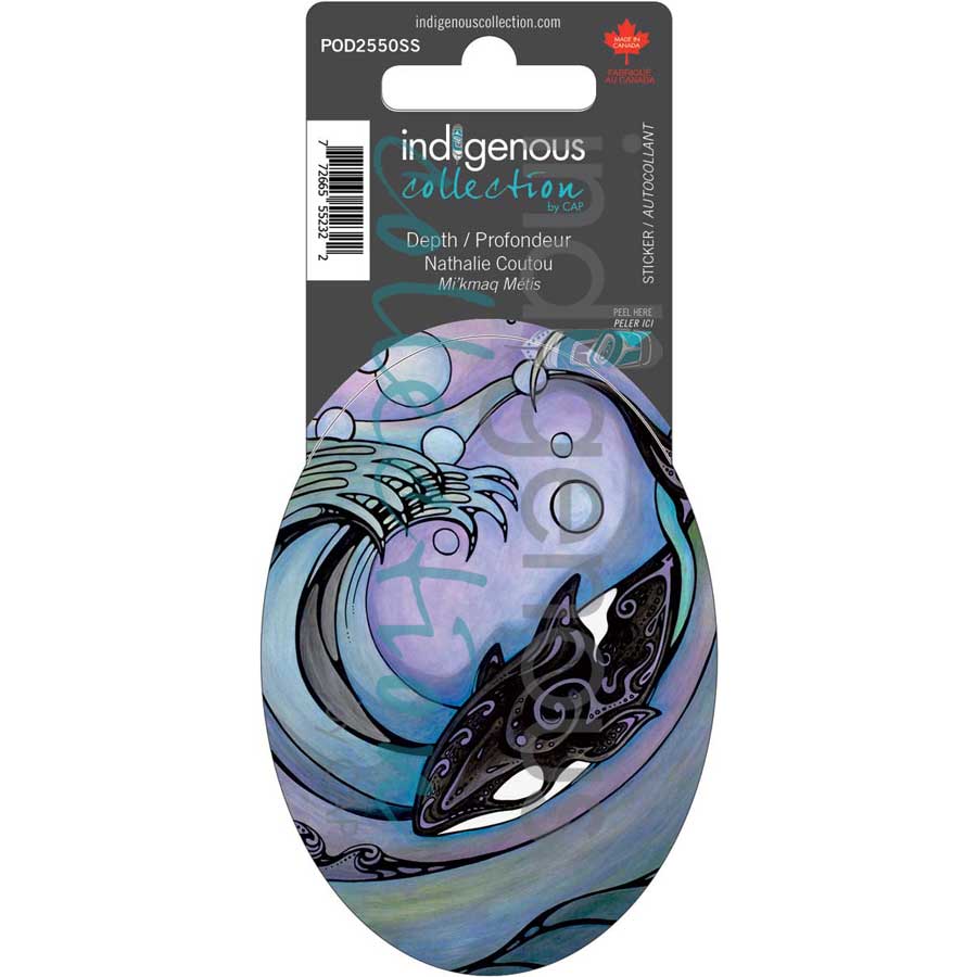 Depth / Profondeur Sticker by artist Nathalie Coutou