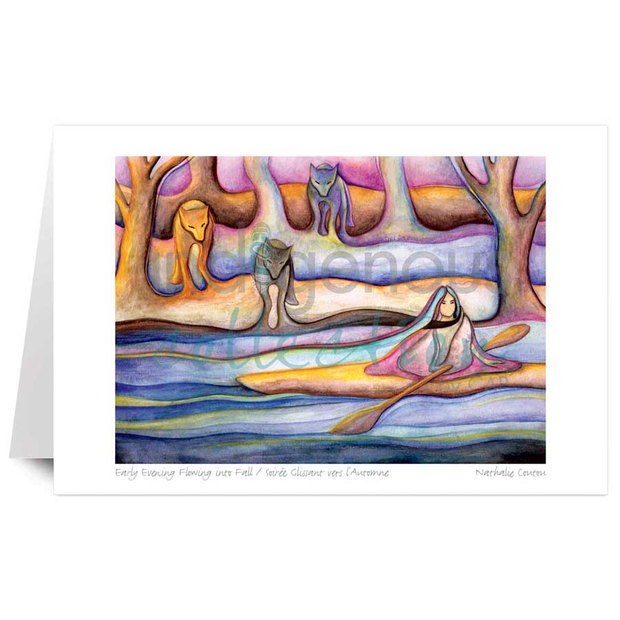 Early Evening Flowing into Fall /√Ç¬†Soir√É¬©e Glissant vers l'Automne by artist Nathalie Coutou