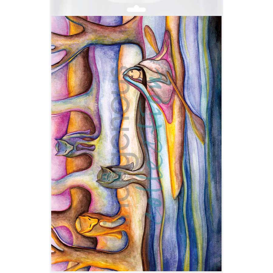 Early Evening Flowing into Fall / Soirée Glissant vers l'Automne by artist Nathalie Coutou - Mi’kmaq Métis. Indigenous Collection