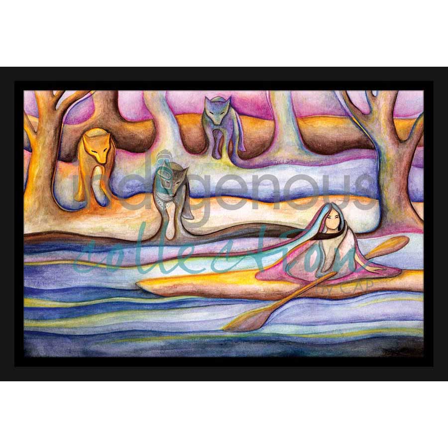 Early Evening Flowing into Fall / Soirée Glissant vers l'Automne by artist Nathalie Coutou - Mi’kmaq Métis. Indigenous Collection