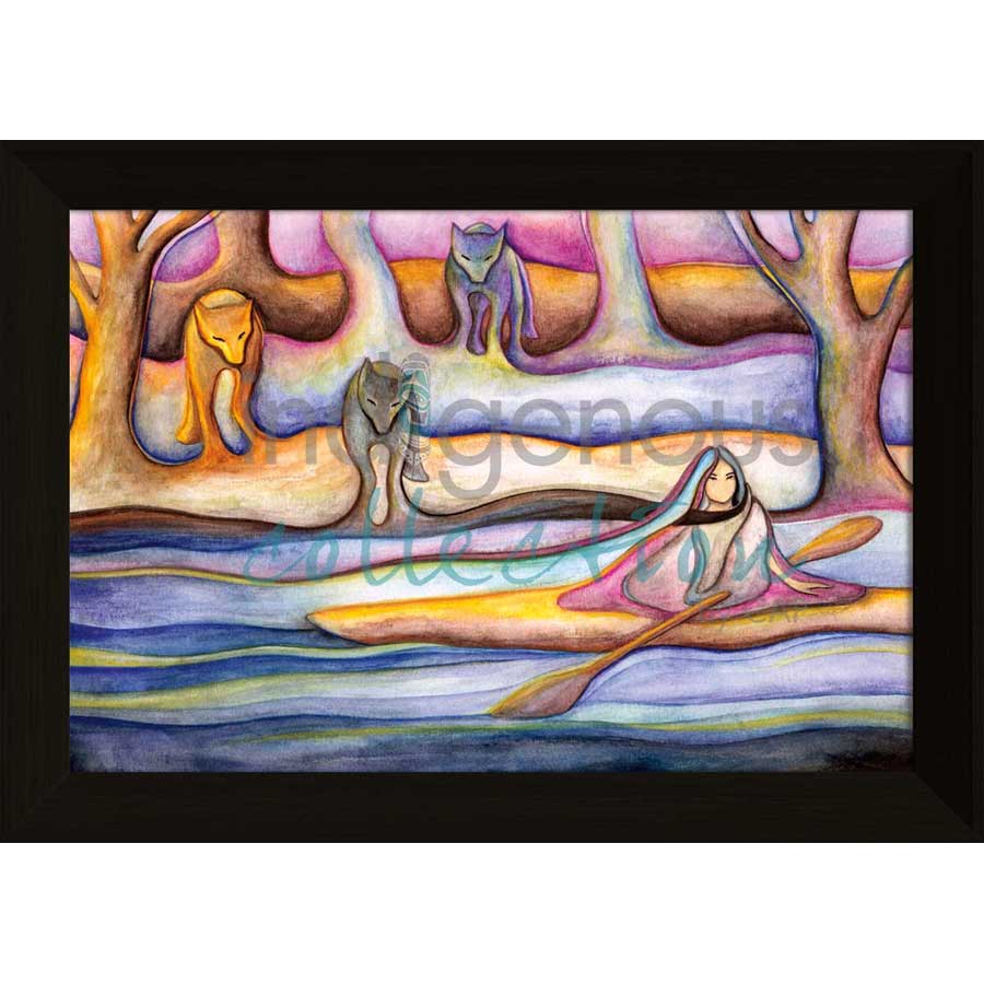 Early Evening Flowing into Fall / Soirée Glissant vers l'Automne by artist Nathalie Coutou - Mi’kmaq Métis. Indigenous Collection