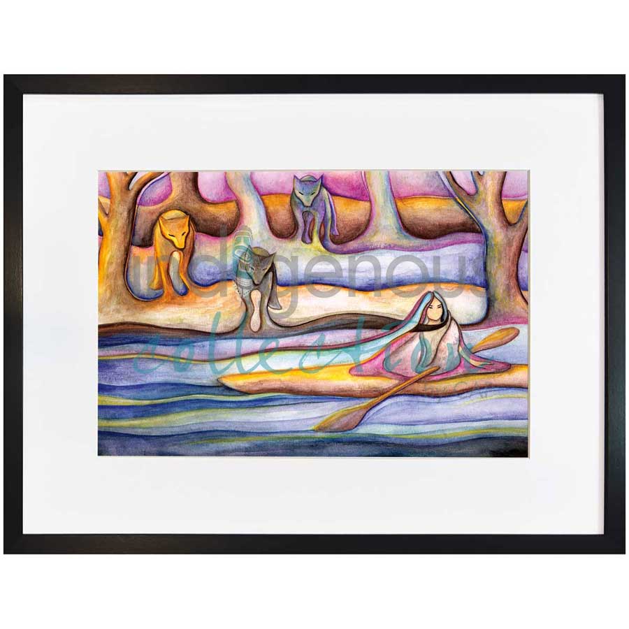 Early Evening Flowing into Fall / Soirée Glissant vers l'Automne by artist Nathalie Coutou - Mi’kmaq Métis. Indigenous Collection