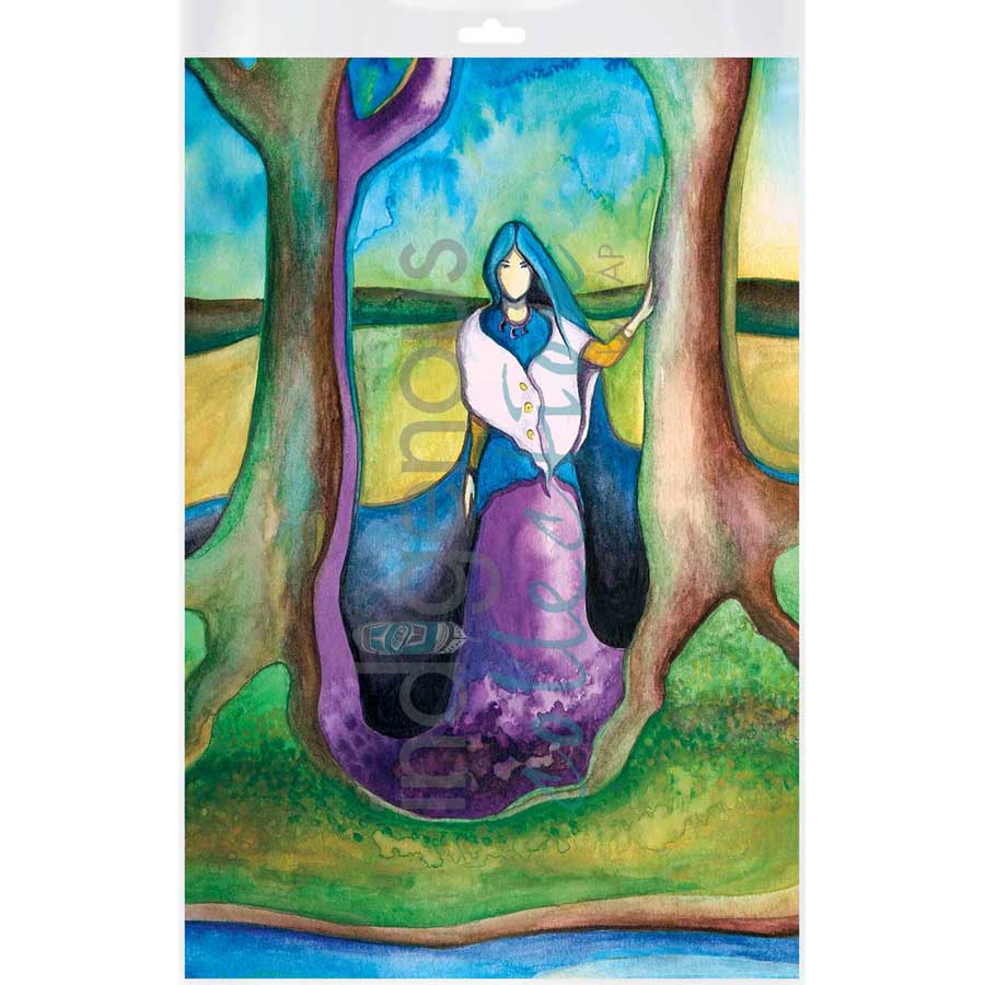 Earth Keeper / Gardienne de la Terre by artist Nathalie Coutou - Mi’kmaq Métis. Indigenous Collection