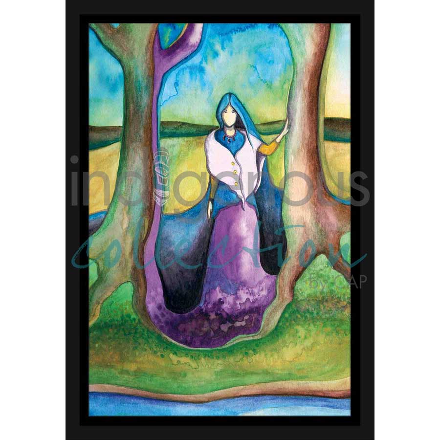 Earth Keeper / Gardienne de la Terre by artist Nathalie Coutou - Mi’kmaq Métis. Indigenous Collection
