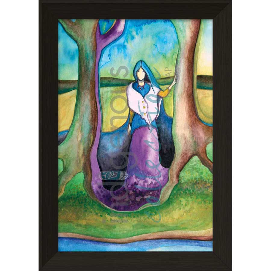 Earth Keeper / Gardienne de la Terre by artist Nathalie Coutou - Mi’kmaq Métis. Indigenous Collection
