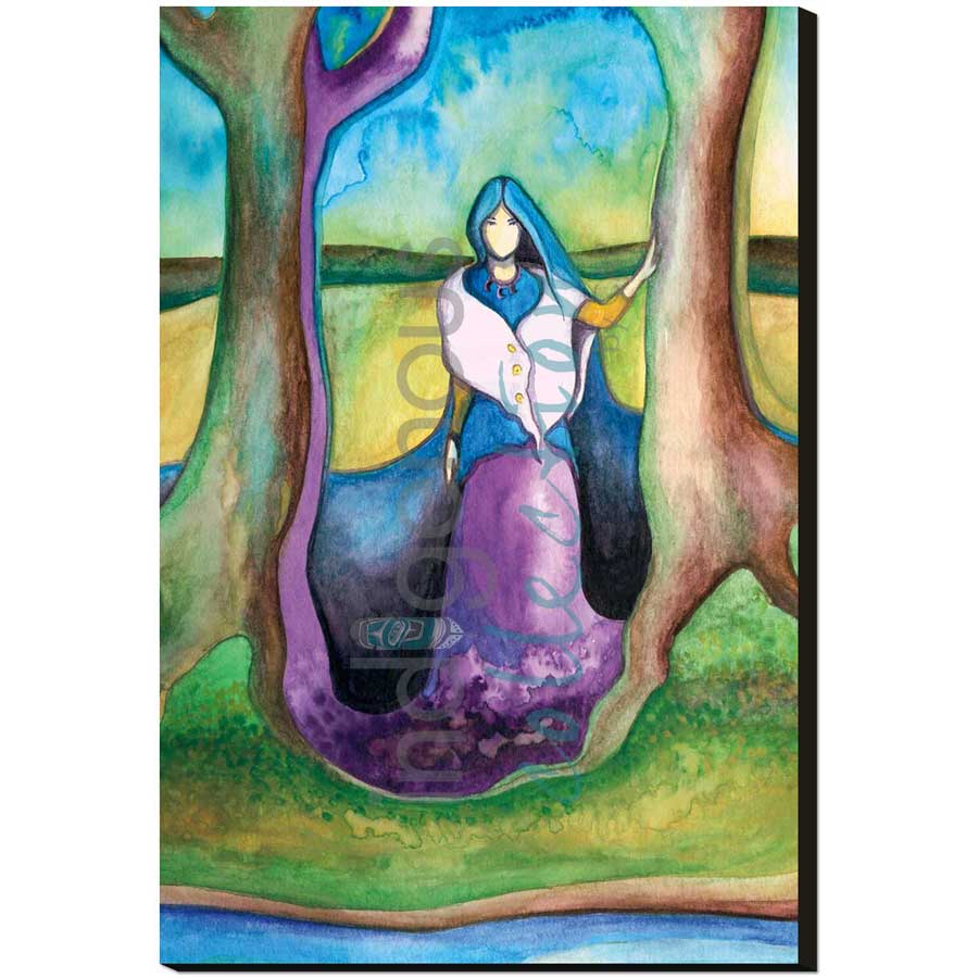 Earth Keeper / Gardienne de la Terre by artist Nathalie Coutou - Mi’kmaq Métis. Indigenous Collection