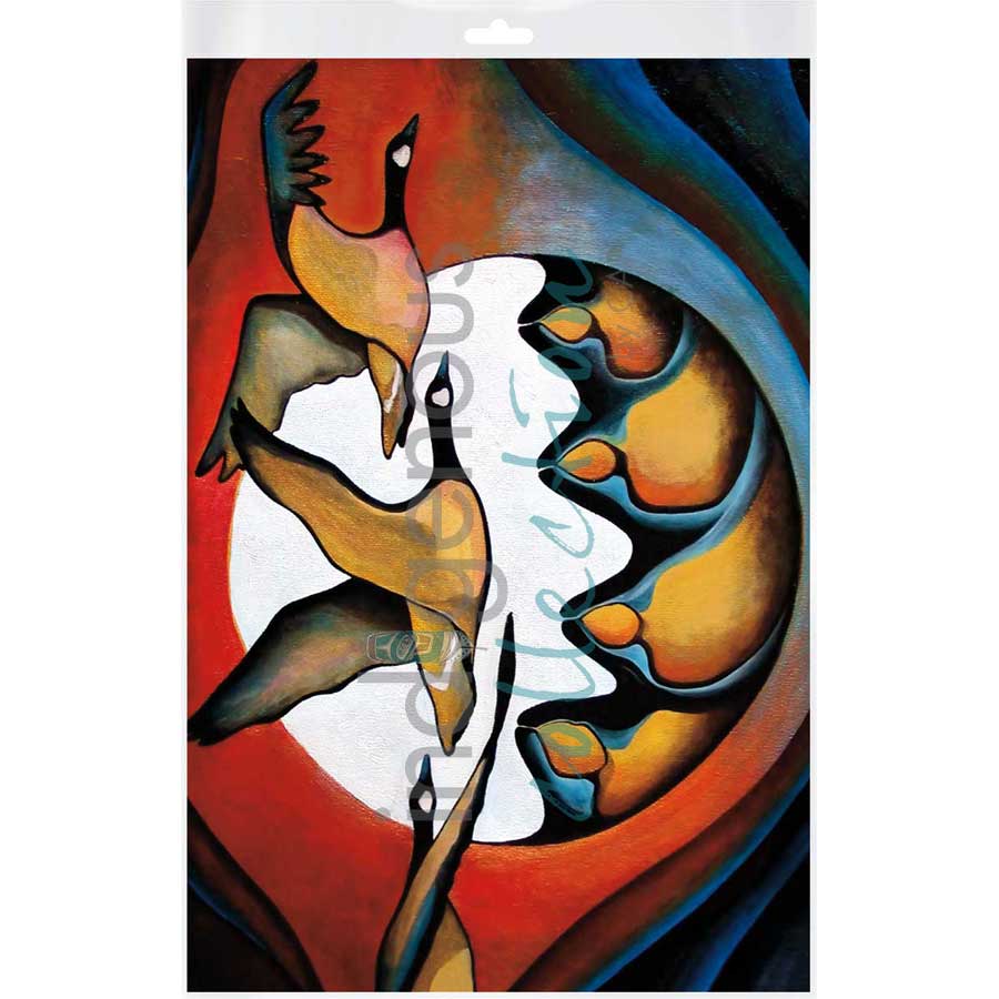 Geese Spirit / L'Esprit de l'Outarde by artist Nathalie Coutou - Mi’kmaq Métis. Indigenous Collection