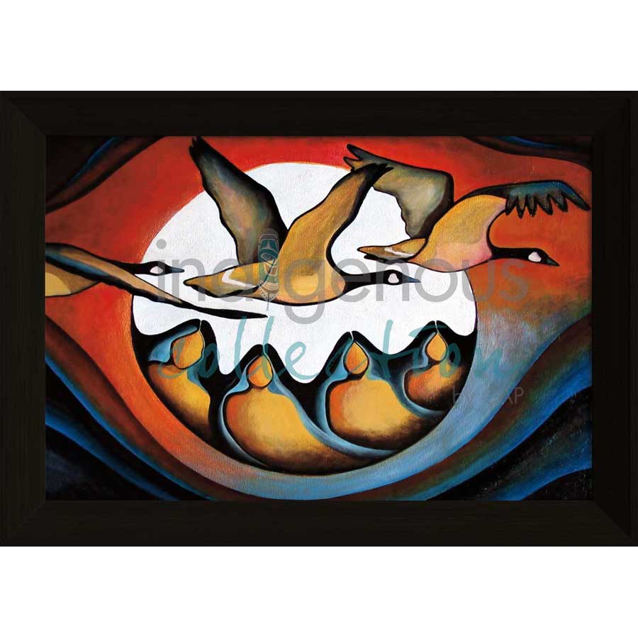 Geese Spirit / L'Esprit de l'Outarde by artist Nathalie Coutou - Mi’kmaq Métis. Indigenous Collection