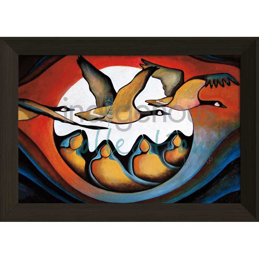 Geese Spirit / L'Esprit de l'Outarde by artist Nathalie Coutou - Mi’kmaq Métis. Indigenous Collection
