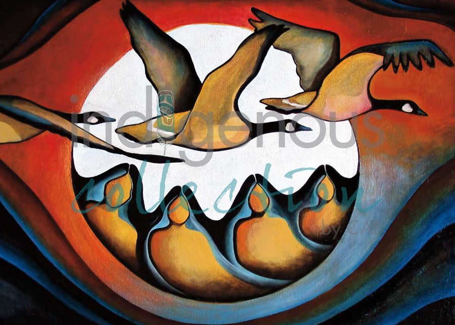 Geese Spirit / L'Esprit de l'Outarde by artist Nathalie Coutou