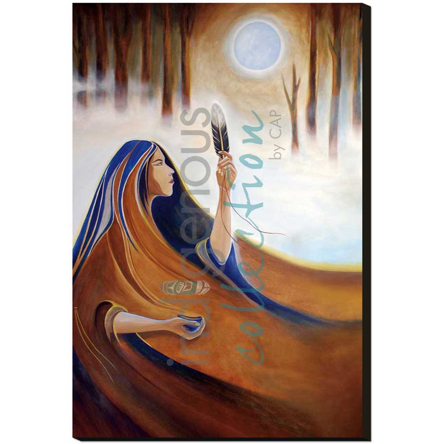 Giving Thanks / Rendre Hommage by artist Nathalie Coutou - Mi’kmaq Métis. Indigenous Collection