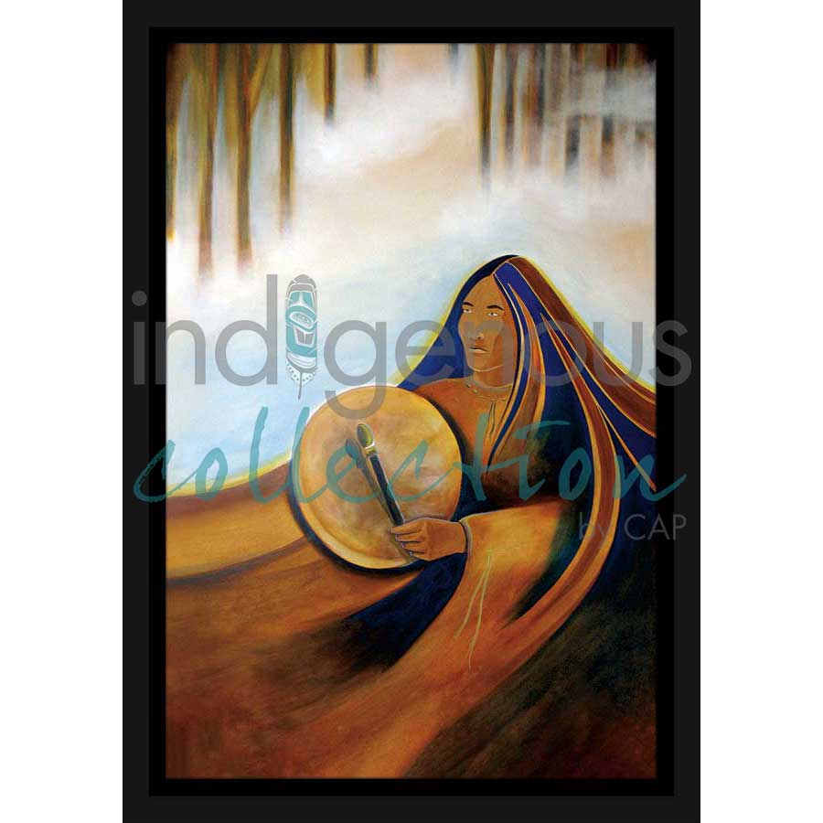 Honouring the Giver of Life / Hommage à la Source de Vie by artist Nathalie Coutou - Mi’kmaq Métis. Indigenous Collection