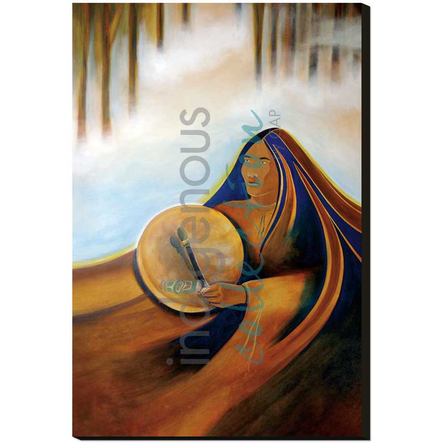 Honouring the Giver of Life / Hommage à la Source de Vie by artist Nathalie Coutou - Mi’kmaq Métis. Indigenous Collection