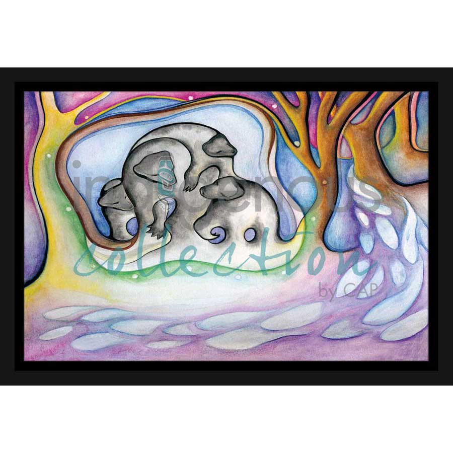 Inner Memories / Mémoires Ancestrales by artist Nathalie Coutou - Mi’kmaq Métis. Indigenous Collection