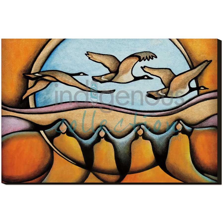 Merging Earth and Sky / Fusion entre Terre et Ciel by artist Nathalie Coutou - Mi’kmaq Métis. Indigenous Collection