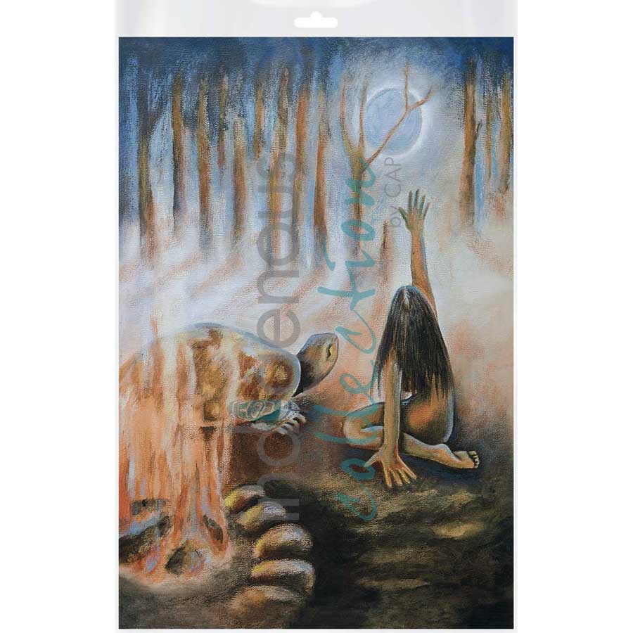 Moon Wisdom / Sagesse de la Lune by artist Nathalie Coutou - Mi’kmaq Métis. Indigenous Collection