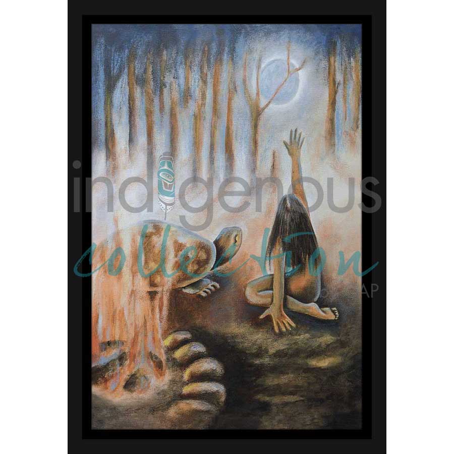 Moon Wisdom / Sagesse de la Lune by artist Nathalie Coutou - Mi’kmaq Métis. Indigenous Collection