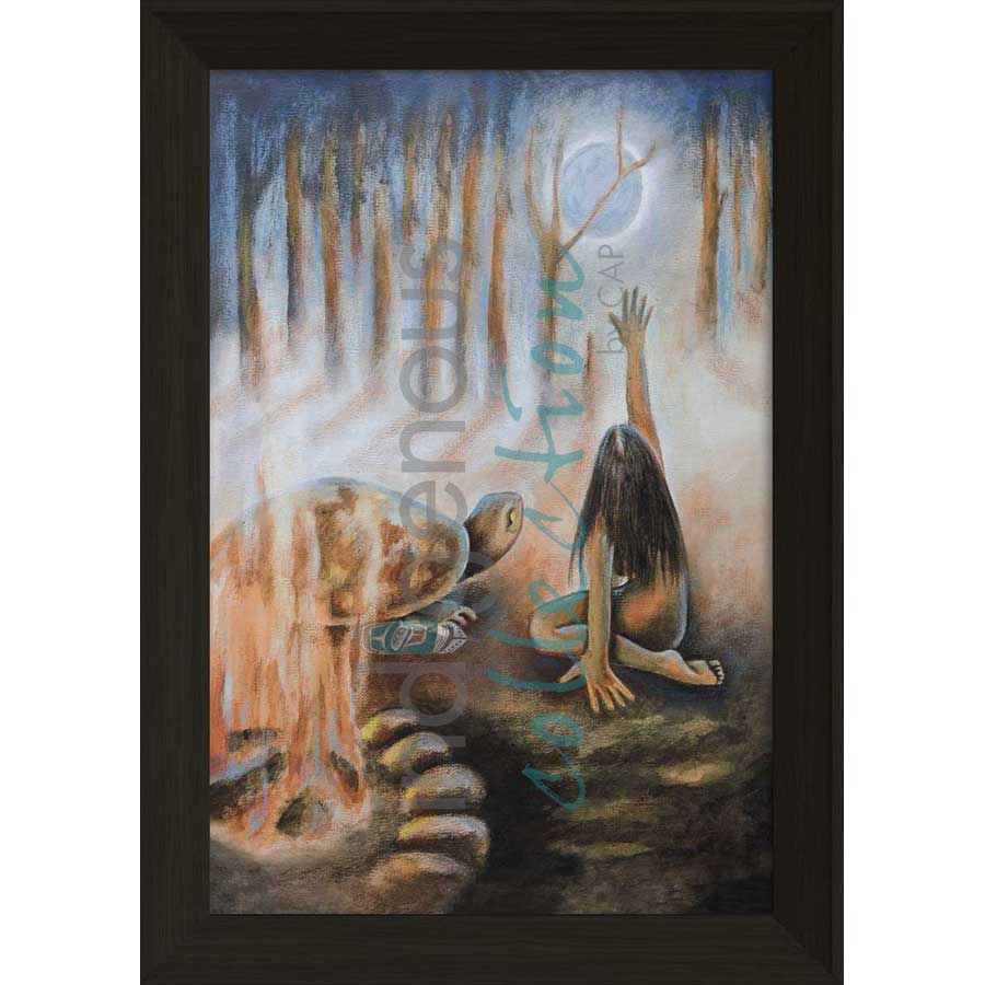 Moon Wisdom / Sagesse de la Lune by artist Nathalie Coutou - Mi’kmaq Métis. Indigenous Collection