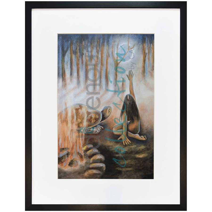 Moon Wisdom / Sagesse de la Lune by artist Nathalie Coutou - Mi’kmaq Métis. Indigenous Collection