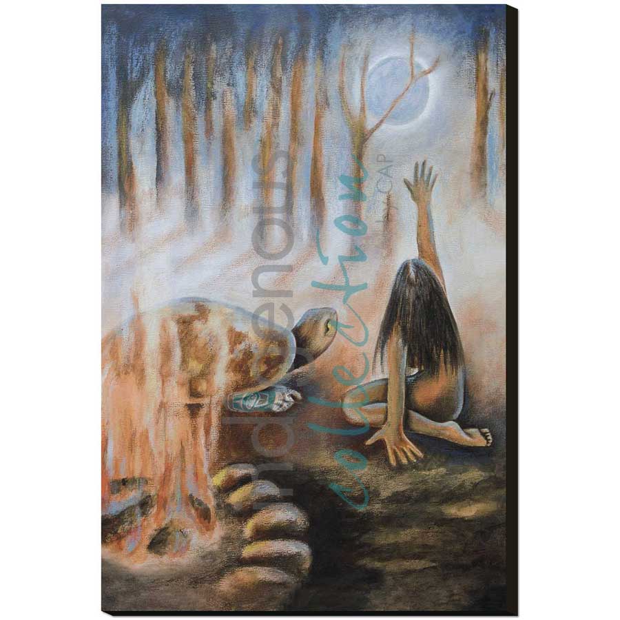 Moon Wisdom / Sagesse de la Lune by artist Nathalie Coutou - Mi’kmaq Métis. Indigenous Collection