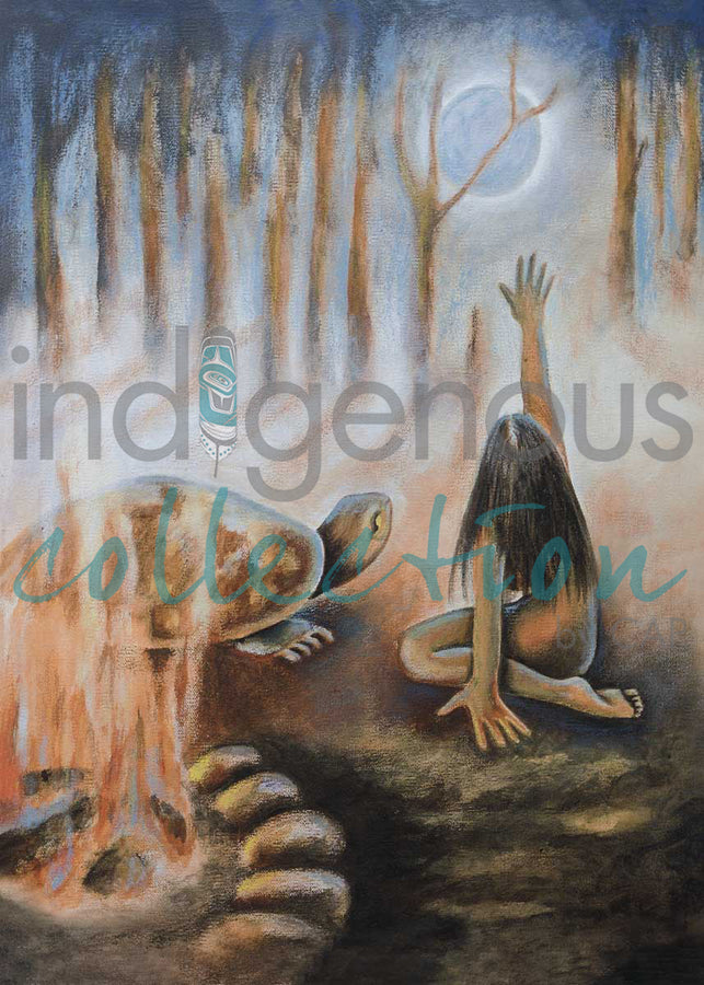 Moon Wisdom / Sagesse de la Lune by artist Nathalie Coutou