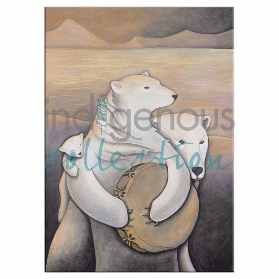 Northern Keepers / Gardiens du Nord Magnets by artist Nathalie Coutou