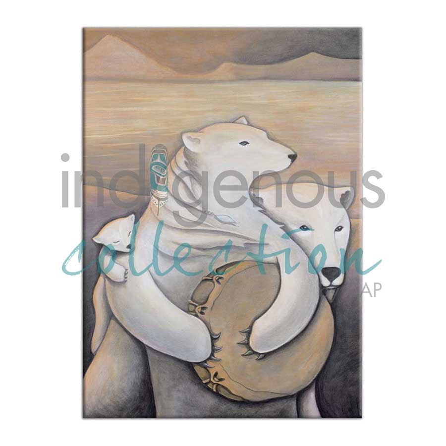 Northern Keepers / Gardiens du Nord by artist Nathalie Coutou - Mi’kmaq Métis