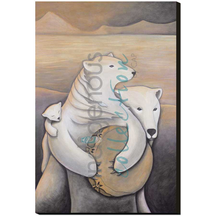 Northern Keepers / Gardiens du Nord by artist Nathalie Coutou - Mi’kmaq Métis. Indigenous Collection