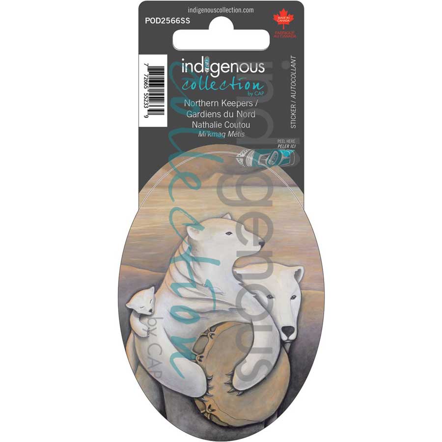 Northern Keepers / Gardiens du Nord Sticker by artist Nathalie Coutou