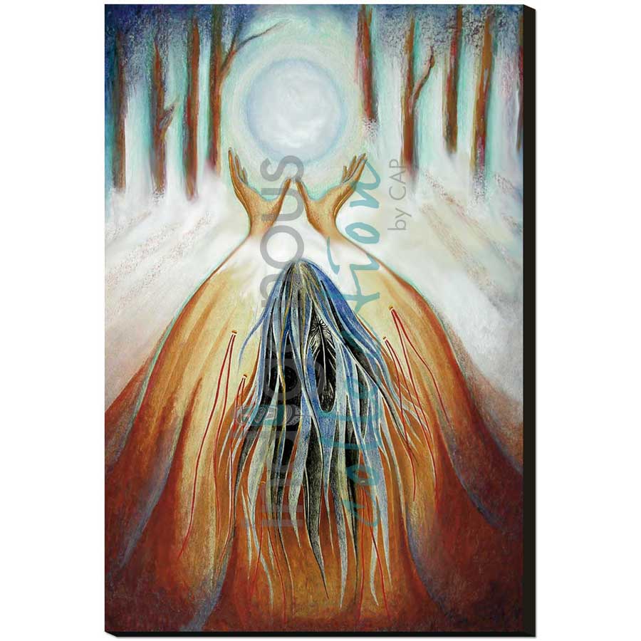 Reaching Out / Chaleur de Terre by artist Nathalie Coutou - Mi’kmaq Métis. Indigenous Collection