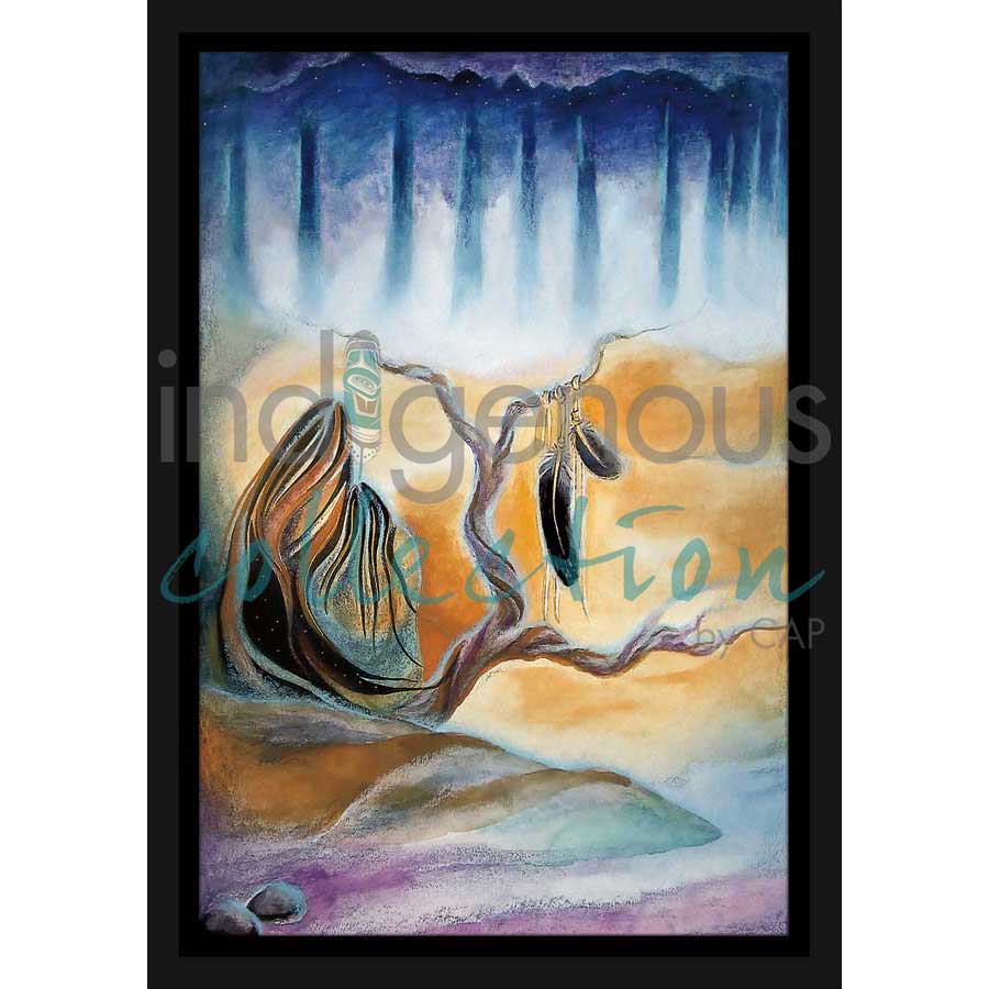 Sky Girl / Fille du Ciel by artist Nathalie Coutou - Mi’kmaq Métis. Indigenous Collection