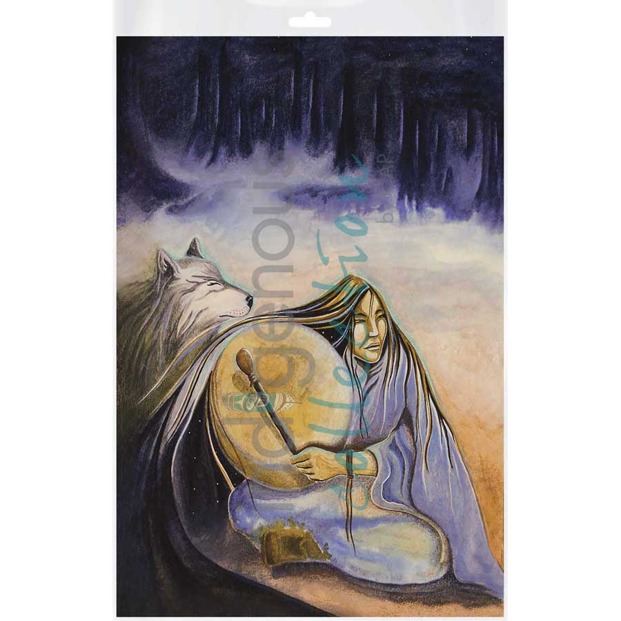 Teachings / Le Chant du Tambour by artist Nathalie Coutou - Mi’kmaq Métis. Indigenous Collection