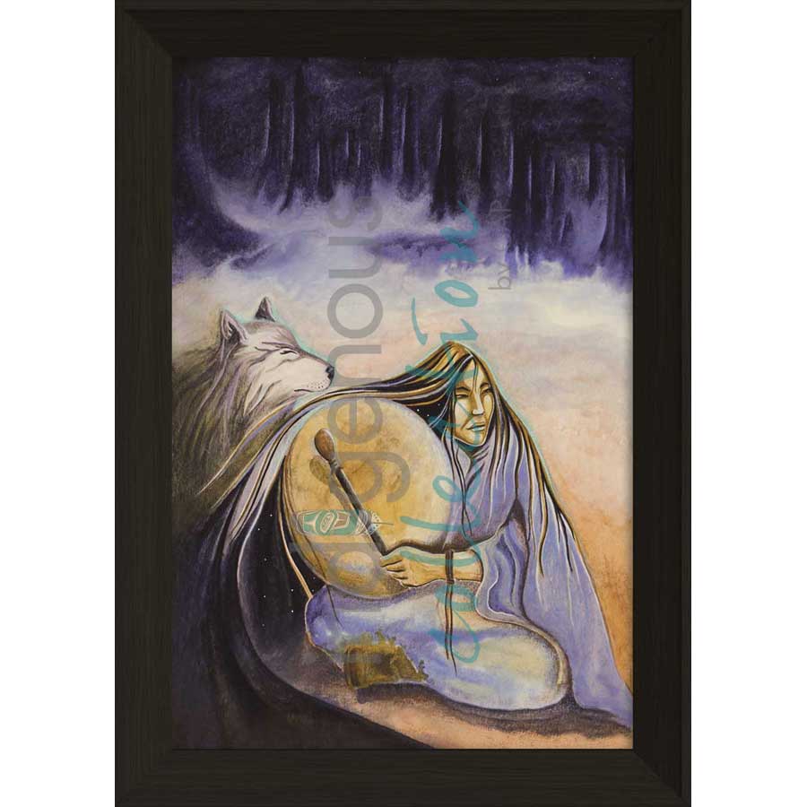 Teachings / Le Chant du Tambour by artist Nathalie Coutou - Mi’kmaq Métis. Indigenous Collection