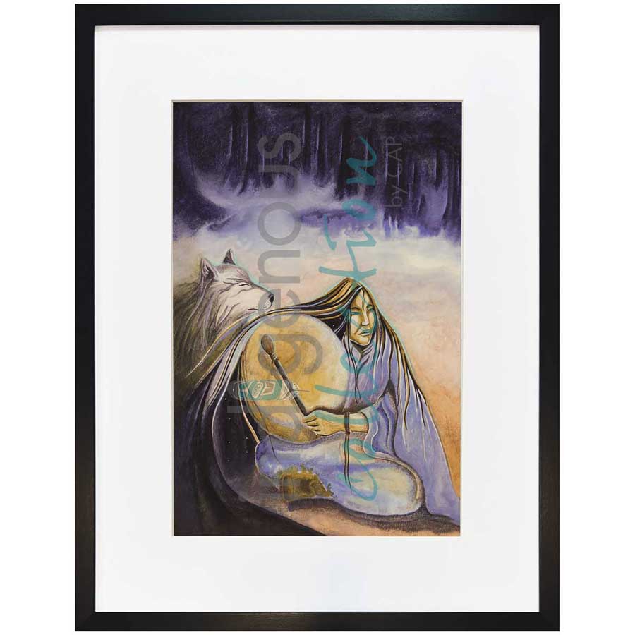 Teachings / Le Chant du Tambour by artist Nathalie Coutou - Mi’kmaq Métis. Indigenous Collection