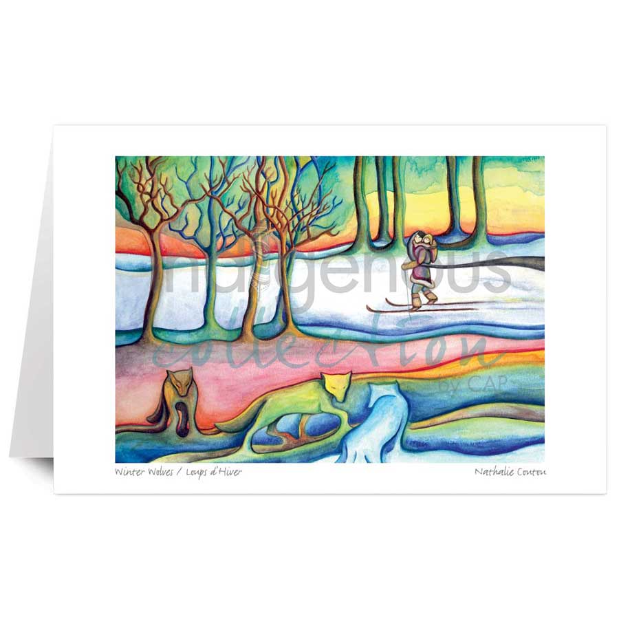 Winter Wolves /√Ç¬†Loups d'Hiver by artist Nathalie Coutou