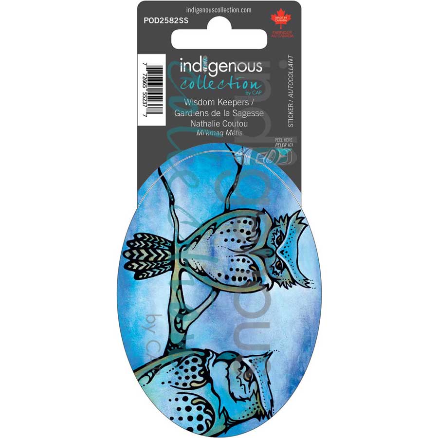 Wisdom Keepers / Gardiens de la Sagesse Sticker by artist Nathalie Coutou