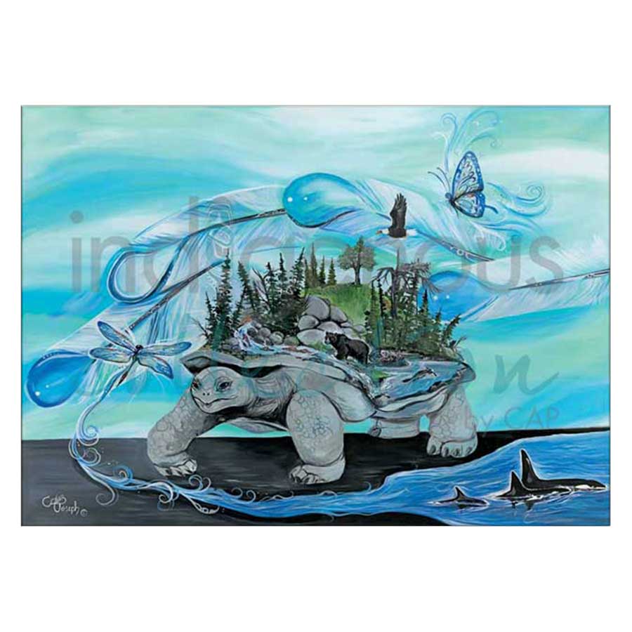 Turtle Island Canvas Prints