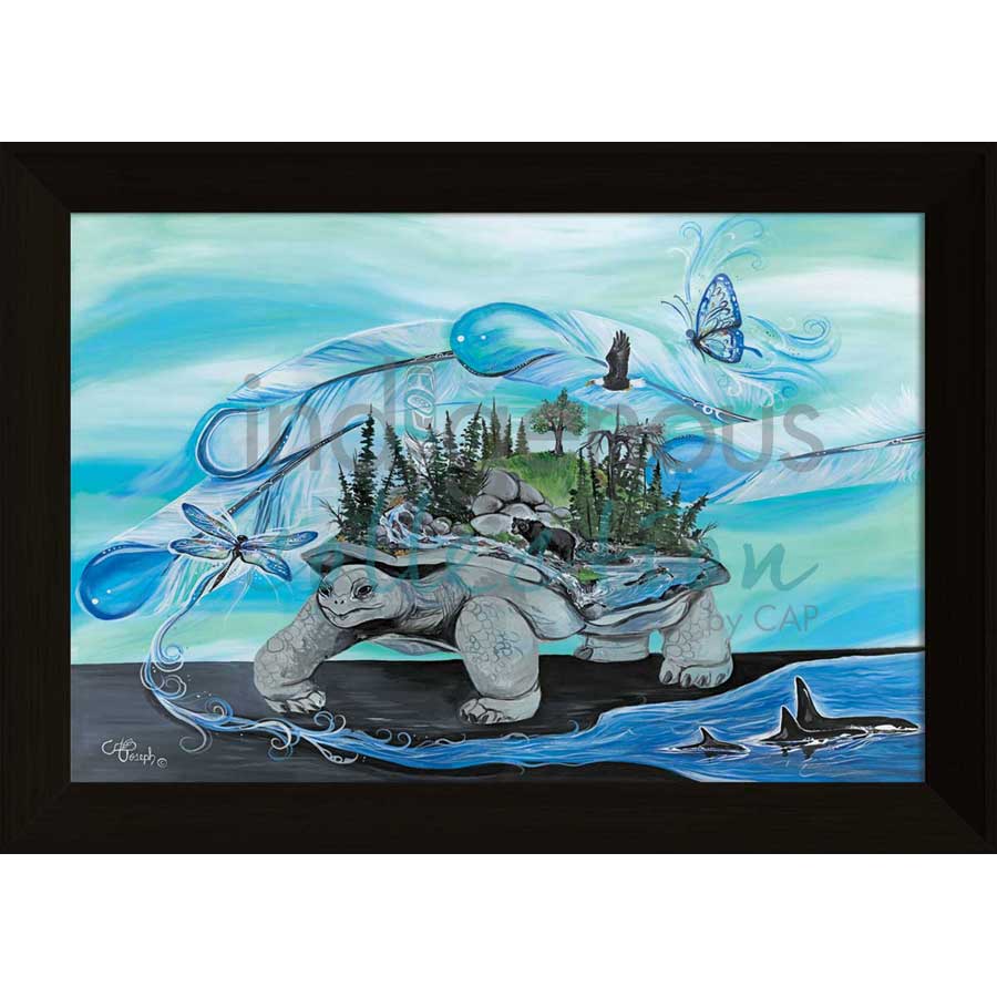 Turtle Island by artist Carla Joseph - Métis/Cree. Indigenous Collection