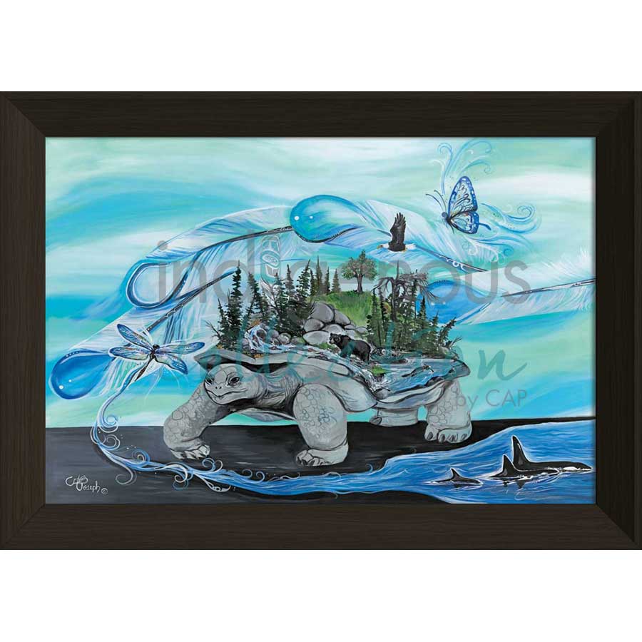 Turtle Island by artist Carla Joseph - Métis/Cree. Indigenous Collection