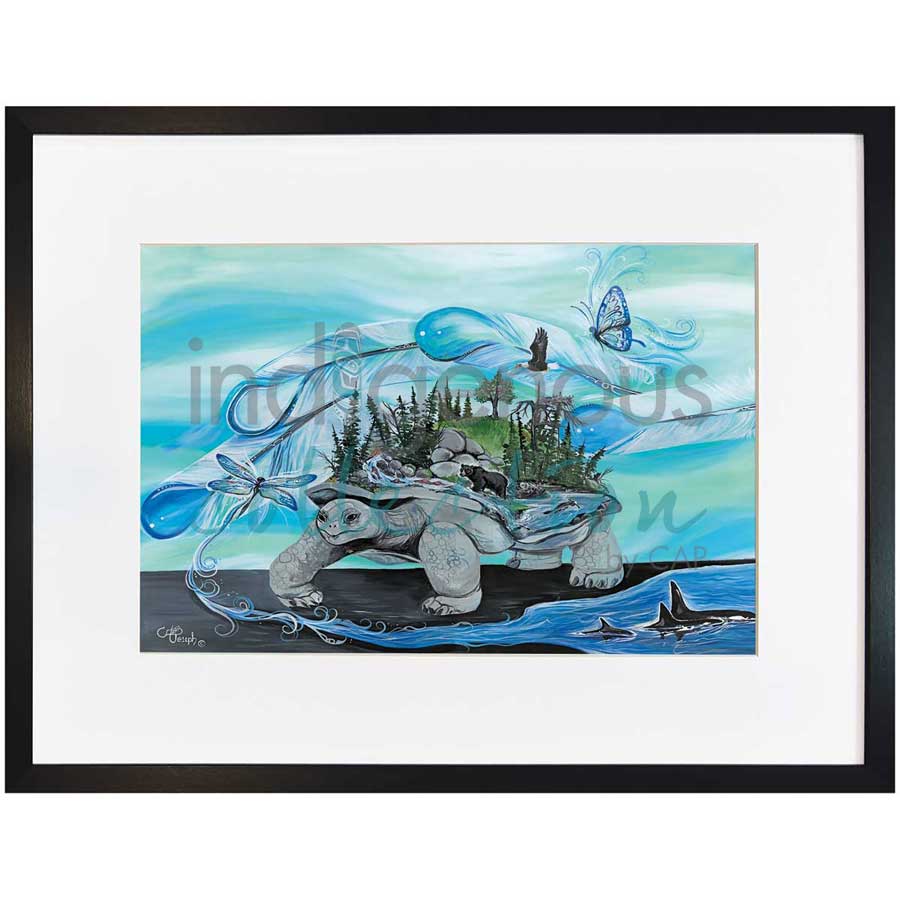Turtle Island by artist Carla Joseph - Métis/Cree. Indigenous Collection