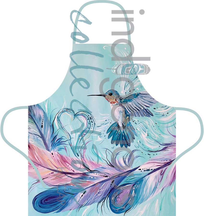 Hummingbird Feathers Aprons by artist Carla Joseph