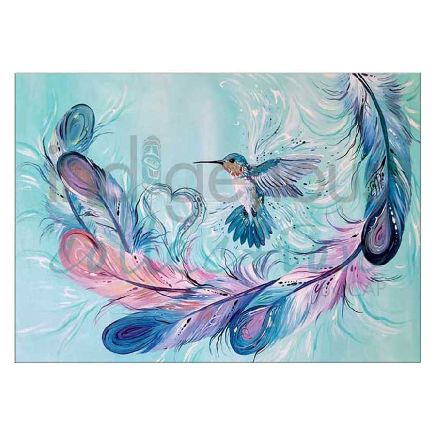 Hummingbird Feathers Canvas Prints