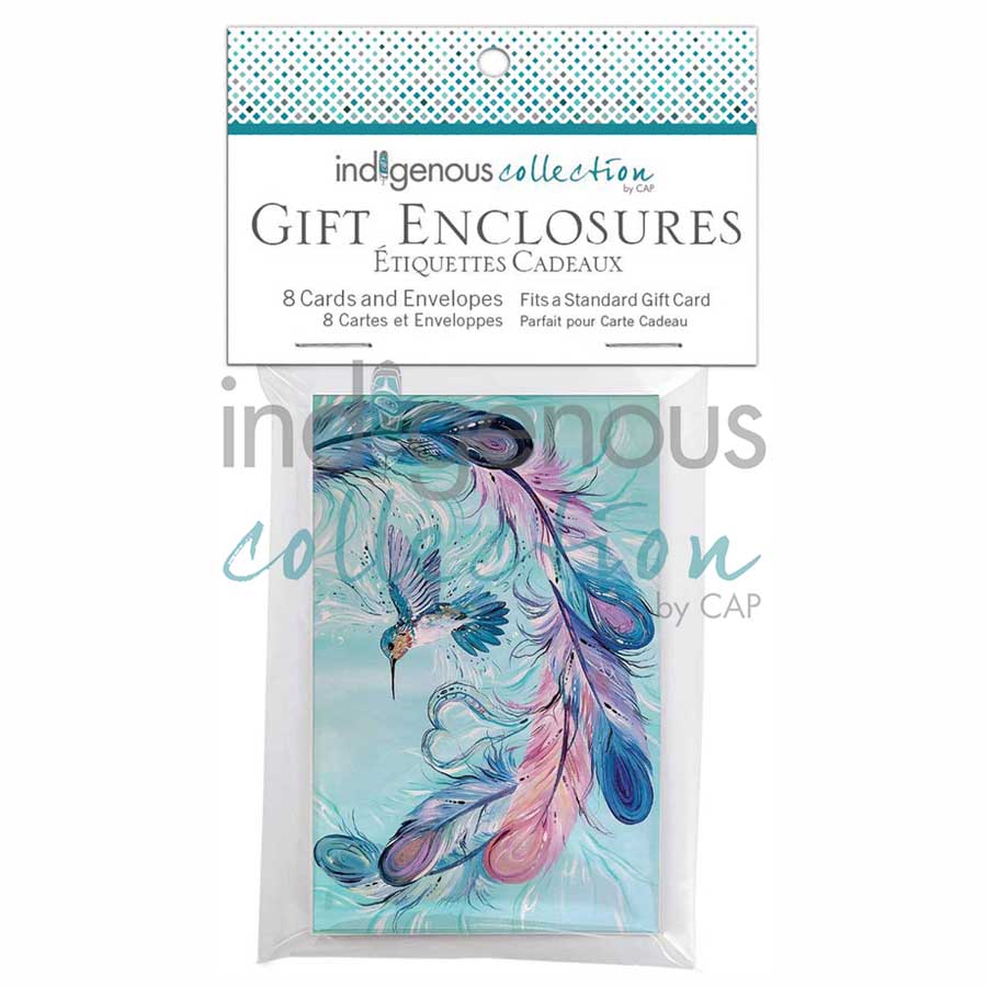 Hummingbird Feathers Gift Enclosure Cards by artist Carla Joseph