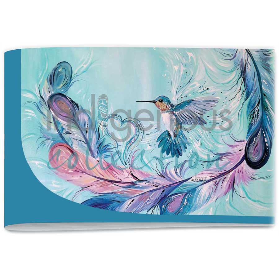 Hummingbird Feathers Signature Notebook by artist Carla Joseph