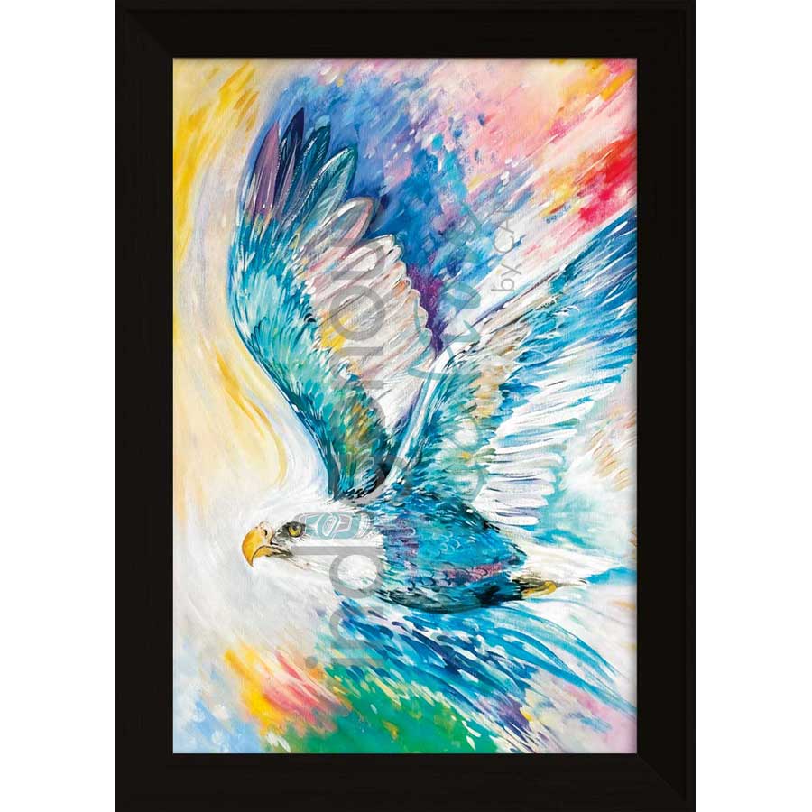 Eagle of Many Colours by artist Carla Joseph - Métis/Cree. Indigenous Collection