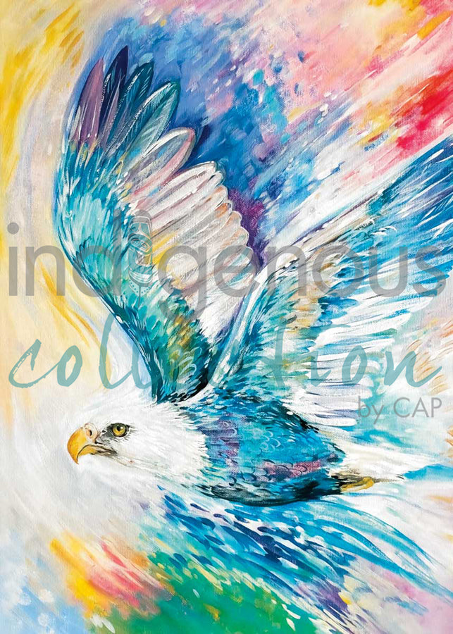 Eagle of Many Colours by artist Carla Joseph