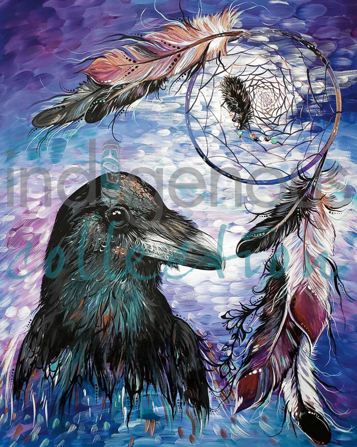 Raven Dream Catcher by artist Carla Joseph