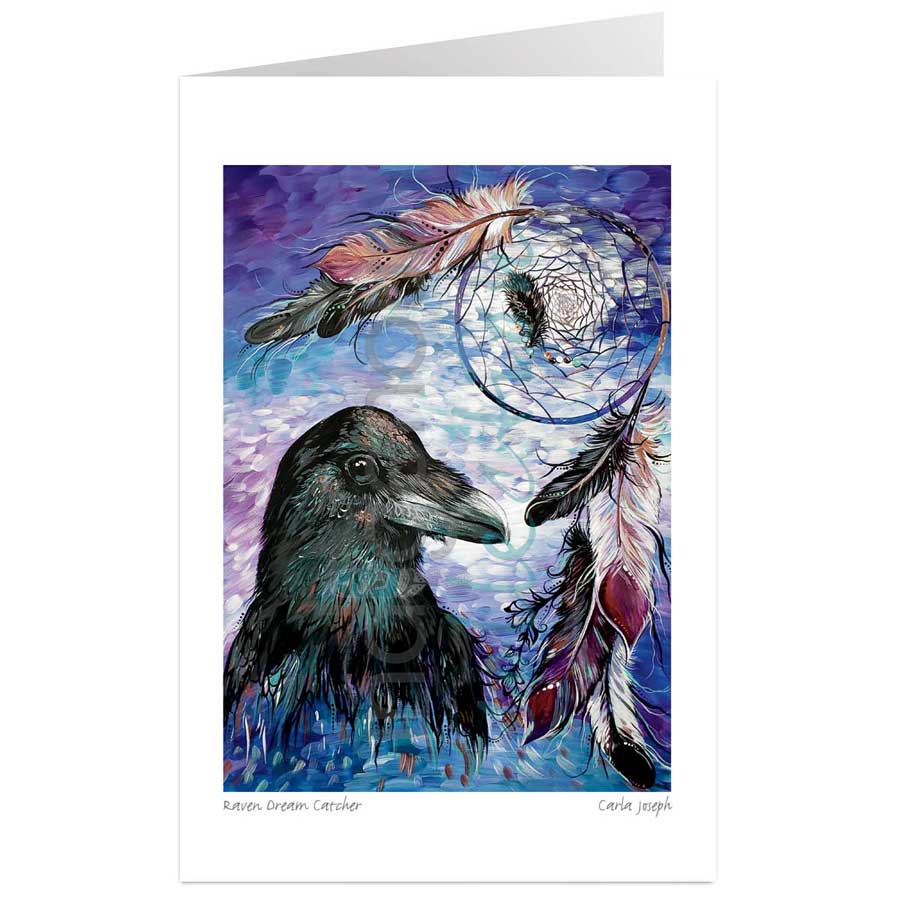 Raven Dream Catcher by artist Carla Joseph