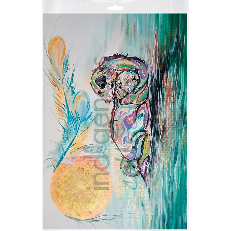Otter Family by artist Carla Joseph - Métis/Cree. Indigenous Collection